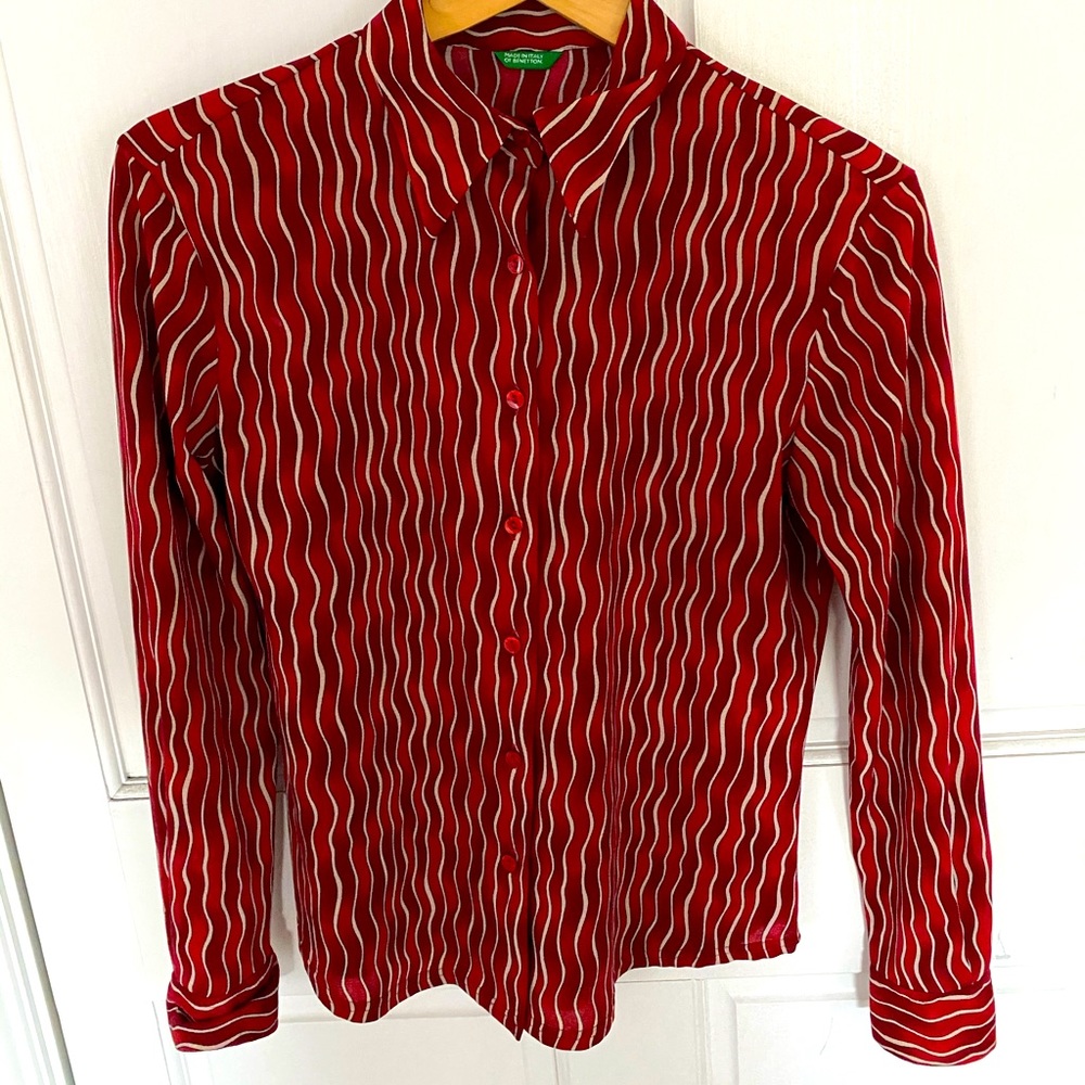 United Colors of Benetton blouse, y2k era